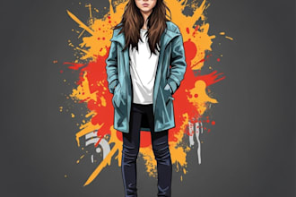 make stencil graffiti portrait from your image