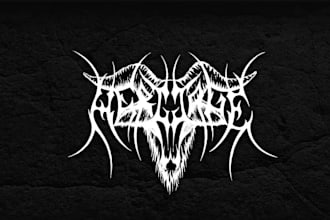 draw metal, brutal, band, hardcore, and font