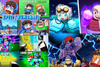 do cartoon roblox art gfx thumbnail logo gaming model pfp youtube miniature