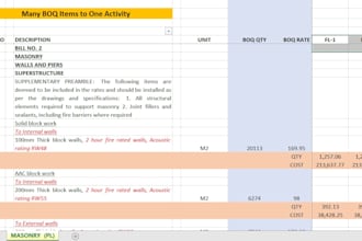 make material takeoff and cost estimation