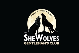design animal vibrant gentlemans club logo