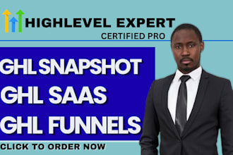 setup ghl saas ghl landing page ghl snapshot ghl automation ghl workflow