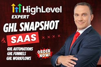 ghl saas ghl landing page ghl snapshot ghl automation ghl workflow