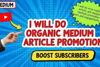 do massive medium article promotion for real growth
