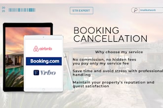 cancel double bookings with no commission for airbnb booking com