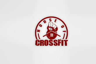 design gorgeous attractive crossfit gym logo
