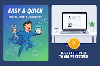 design and develope websites in easy and quick way