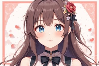 draw the best anime cartoon portrait for you