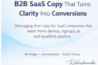 write high converting b2b saas website copy