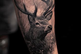 draw a realistic realism tattoo design for you