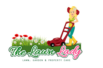 create a unique brand logo in lawn garden care the lawn lad
