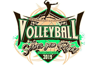 do basketball volleyball team jersey sports club logo design