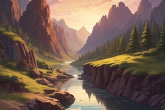 draw anime background and environment art