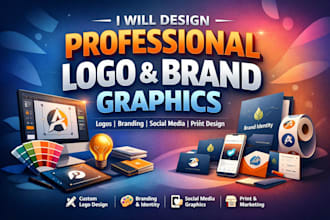 design professional logo and brand graphics
