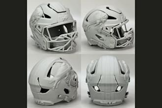 create 3d mask 3d helmet cosplay models for 3d printing
