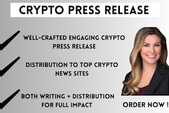 do crypto press release writing and crypto pr distribution