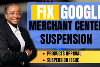 setup google merchant, shopping ads, fix merchant suspension, misrepresentation