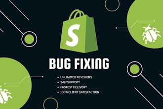 fix website bugs on shopify sites