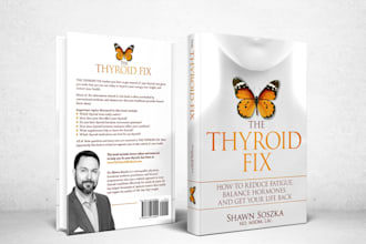 design creative book cover for print ready and ebook