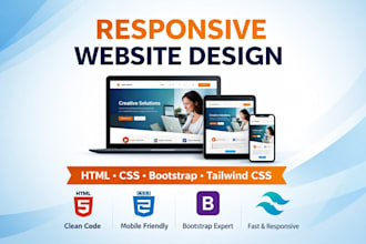 build a responsive website using HTML and CSS