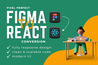 convert figma to reactjs responsive design with tailwind CSS