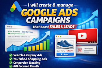 run profitable google ads campaign to boost sales and leads