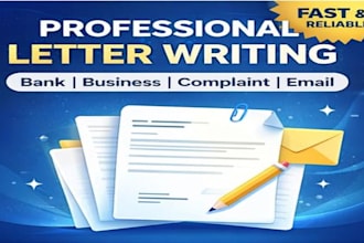 write professional bank, insurance and government complaint letters