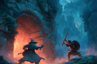 draw fantasy illustrations, concept art, and card game art