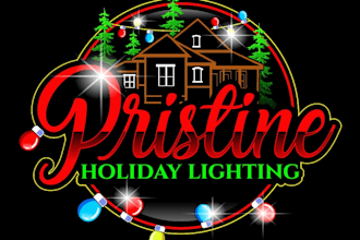 design unique christmas light logo with free unlimited revision