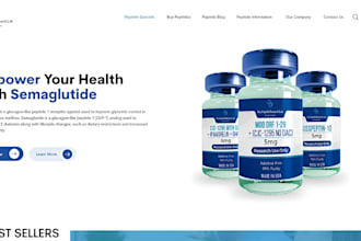 build fda compiiant peptide website, supplement, nutraceutical, sarms website