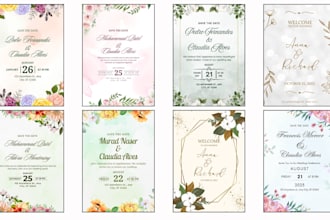 do wedding invitation funeral obituary card flyer design