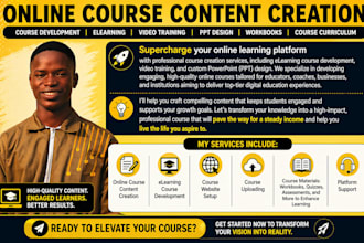 create masterclass online course content, course content creation, lesson plan