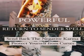 cast return to sender spell to send back curses and remove bad energy karma