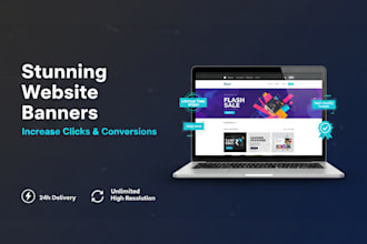 design a classic web banner, etsy banner and shopify banner