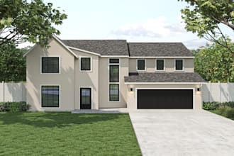 do realistic exterior rendering and landscape design