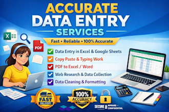 provide fast and error free data entry services