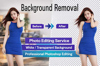 remove image background white or transparent in 24 hours