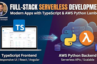 build a serverless AWS app with python lambda and typescript