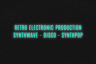produce a unique edm, synthwave or synthpop instrumental