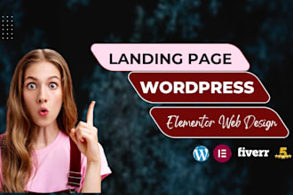 landing page design website with wordpress elementor web design
