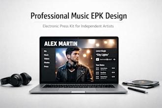 design a professional epk for musicians and independent artists