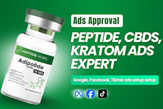 setup peptide ads, hippa compliant facebook ads, peptide marketing ads approval