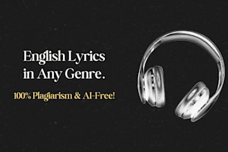 write english lyrics for your song in any genre