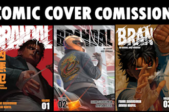 create a scroll stopping comic cover with cinematic composition and marke