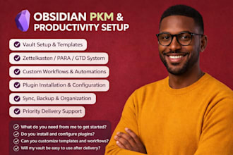 setup, customize and organize your obsidian vault for pkm productivity