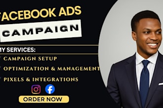 be your facebook ads campaign, fb meta ads, and instagram marketing manager