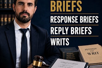 draft appellate briefs, response briefs, reply briefs and writs