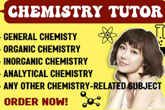 help organic chemistry, inorganic chemistry and general chemistry