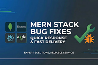 fix mern stack bugs and expert at frontend issues