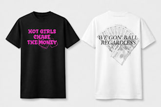 design a minimalistic t shirt design for your brand